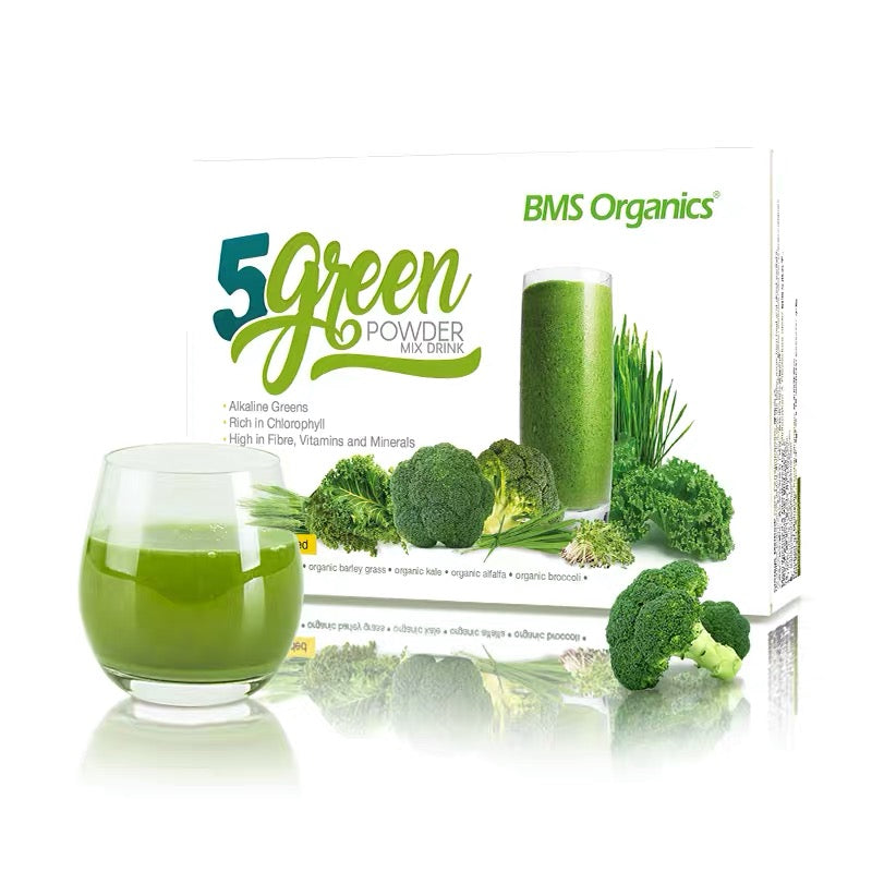 Bms Organics 5 Green Powder 5绿粉 3g X 15 Sachets Bms Organics Sg